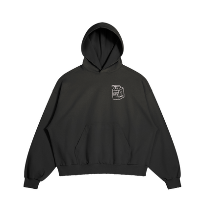 Pooring the World Black/White Hoodie